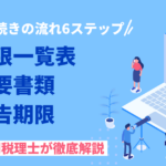 相続手続きの流れを6ステップ