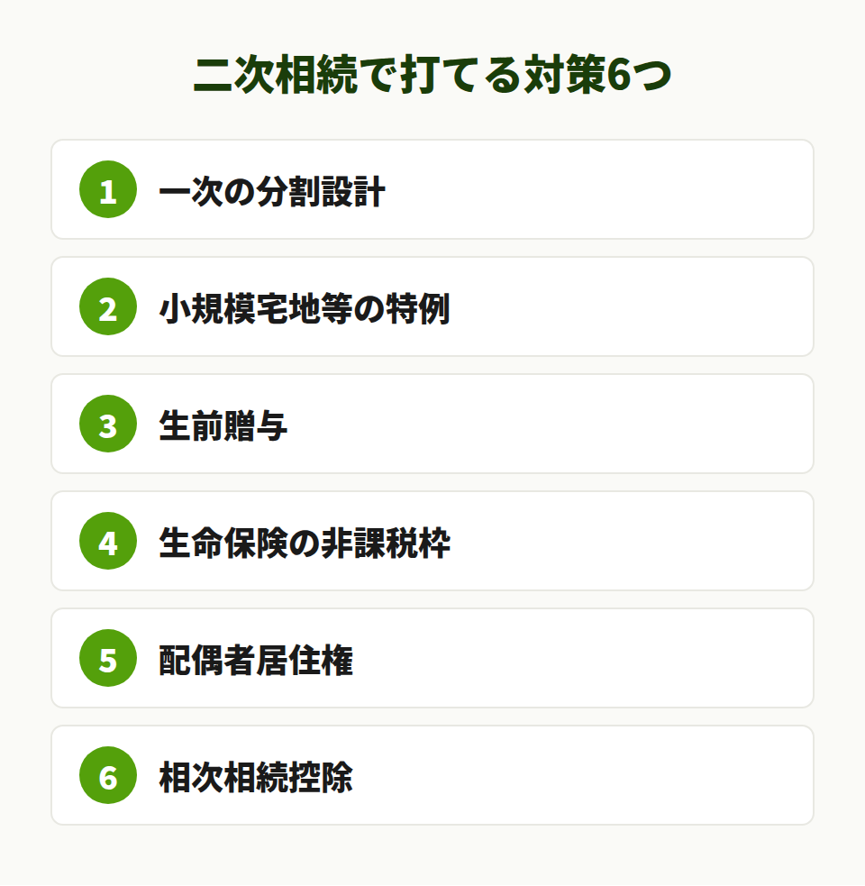 二次相続の6つの対策